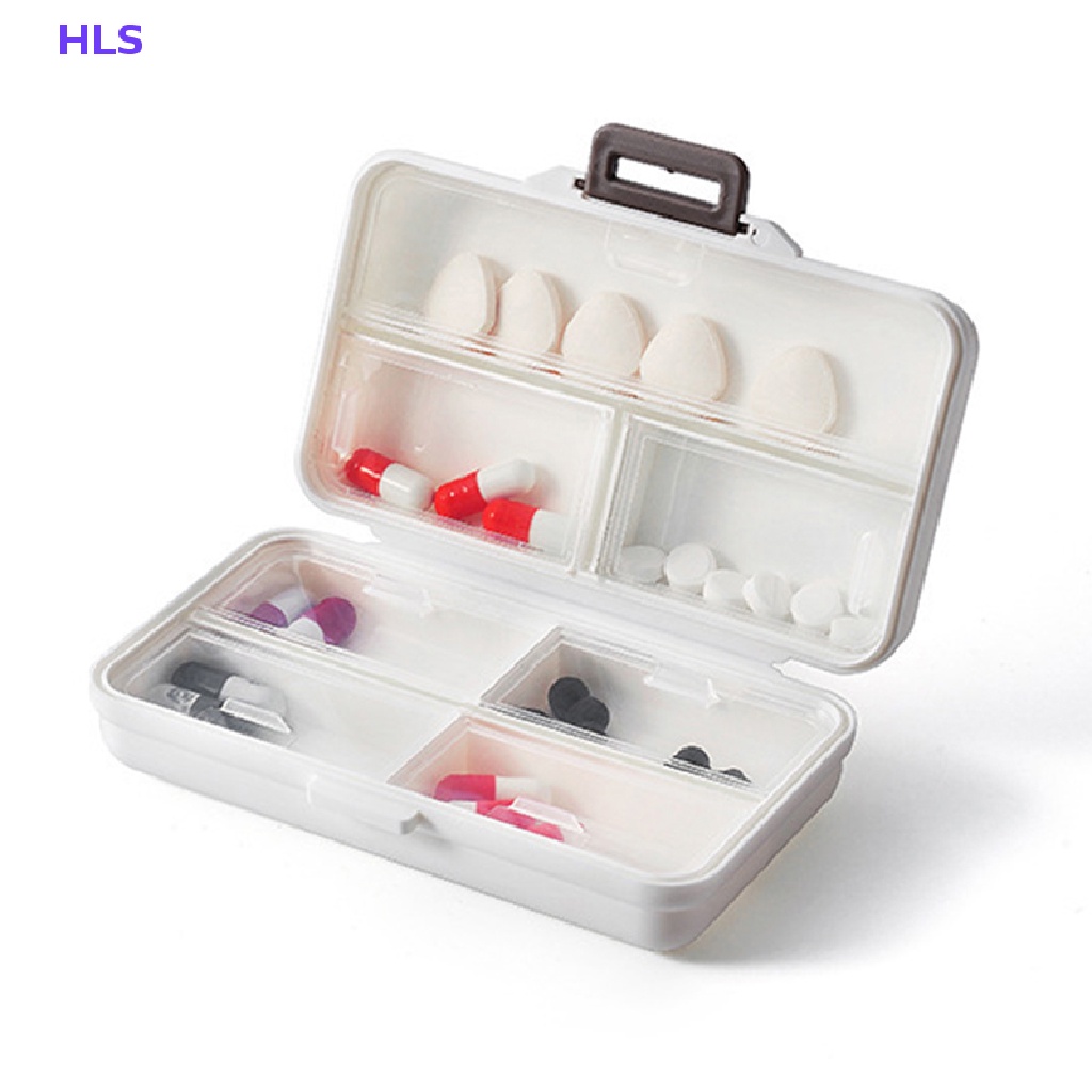 Hộp Đựng Thuốc 7 Ngăn Nhỏ Gọn Tiện Lợi Giá Đỡ