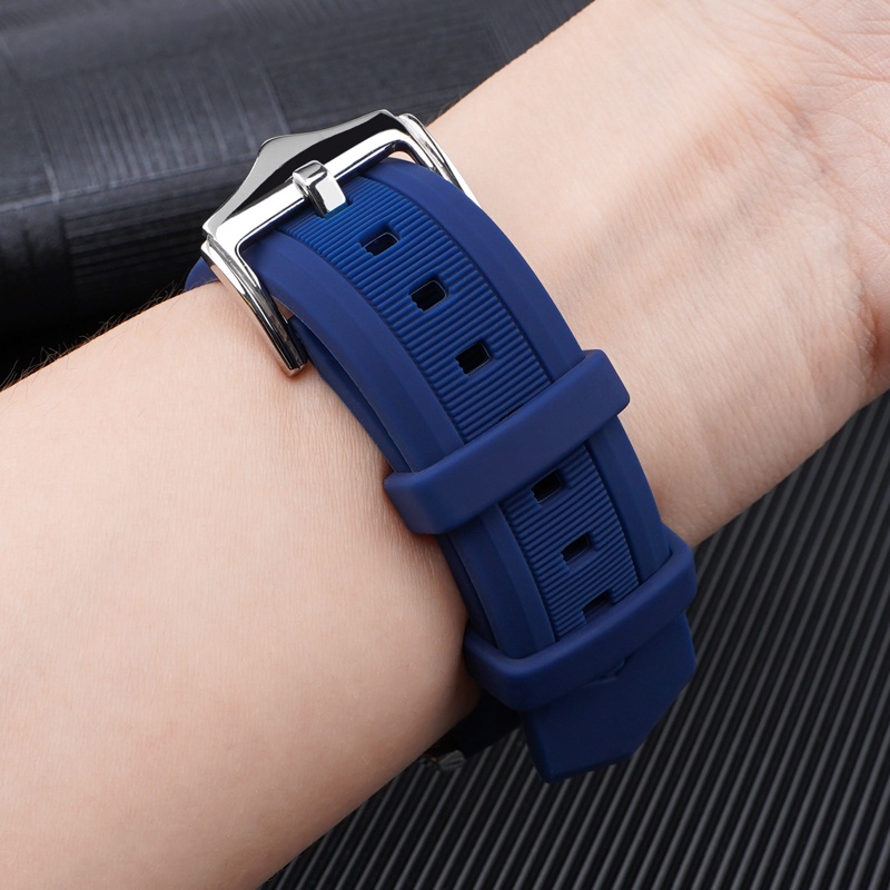 Dây Silicone Thay Thế Cho ĐồNg Hồ Đeo Tay 16mm 18mm 19mm 20mm 21mm 22mm