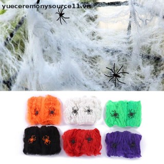 HALLOWEEN- MẠNG NHỆN GIẢ + DÂY TREO TRANG TRÍ DÀI 3m
