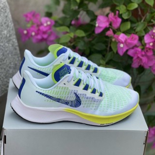 Giày Thể Thao Chạy Bộ Sneaker Ni Xanh Vàng Cho Nam