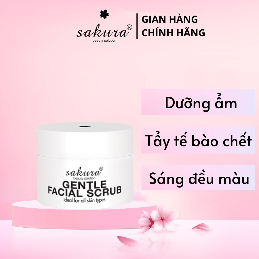 Tẩy tế bào chết da mặt Sakura Gentle Facial Scrub 30ml