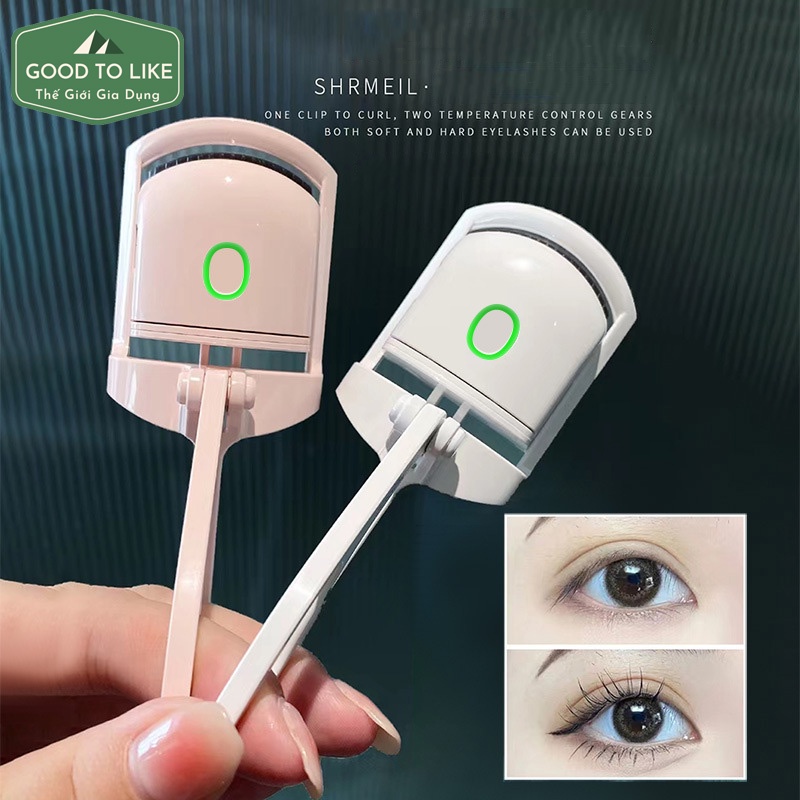 Máy Uốn Mi Điện Shrmeil Chính Hãng Cao Cấp,Uốn Cong Lông Mi Tự Nhiên,Định Hình Lâu Dài Bằng Nhiệt,Có Cổng Sạc USB