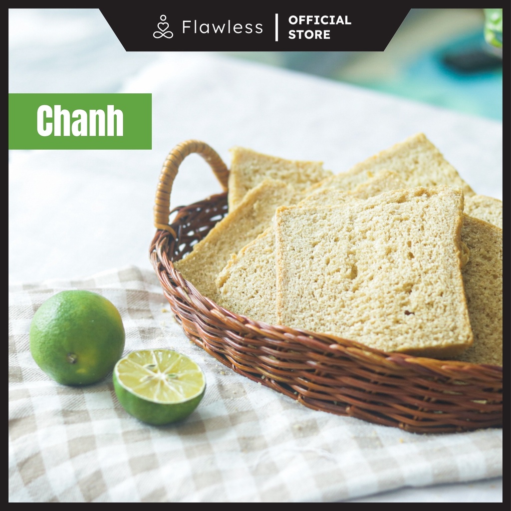 Bánh mì Nguyên cám 100% vị Chanh Flawless Ăn ngon | Thực phẩm đồ ăn eatclean healthy, tăng cơ, giảm mỡ, giảm cân