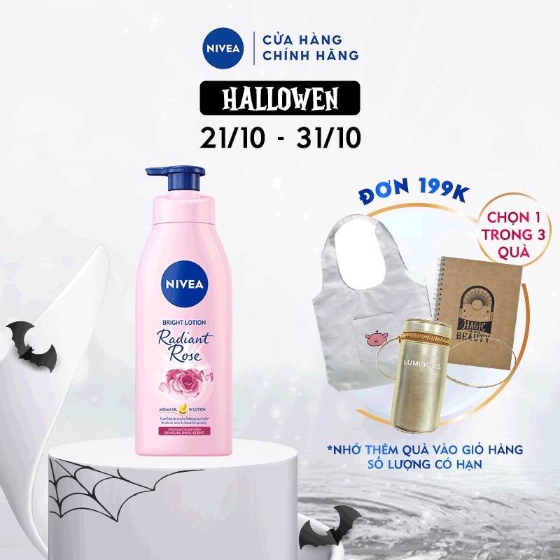 Sữa dưỡng thể dưỡng trắng da Nivea Radiant Rose (350ml) 85707