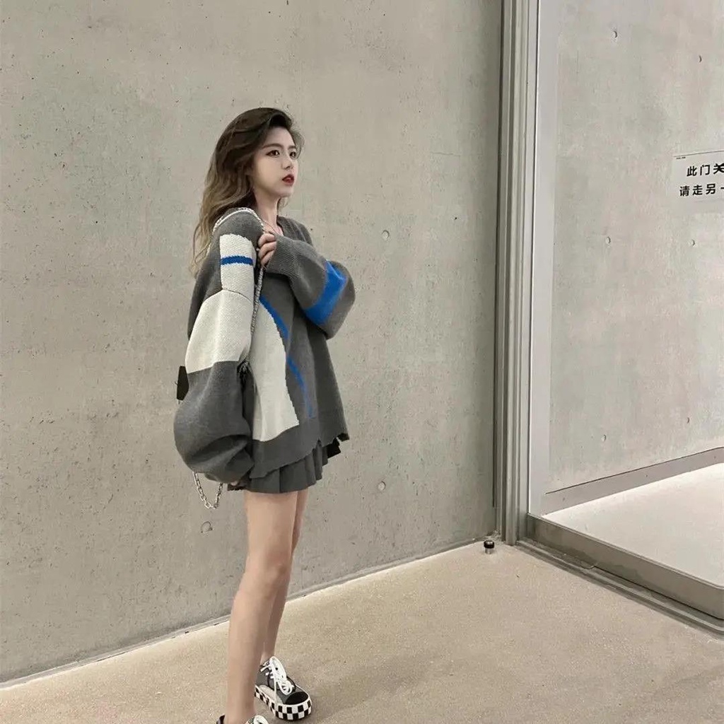 Áo Sweater Dáng Rộng Thiết Kế Mới Thời Trang Dành Cho Mùa Thu Đông
