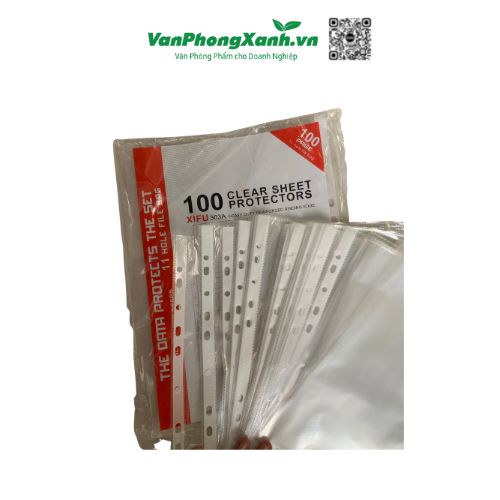 Túi sơ mi lỗ mỏng A4 XIFU 303A (100 chiếc/tập) (Tập)