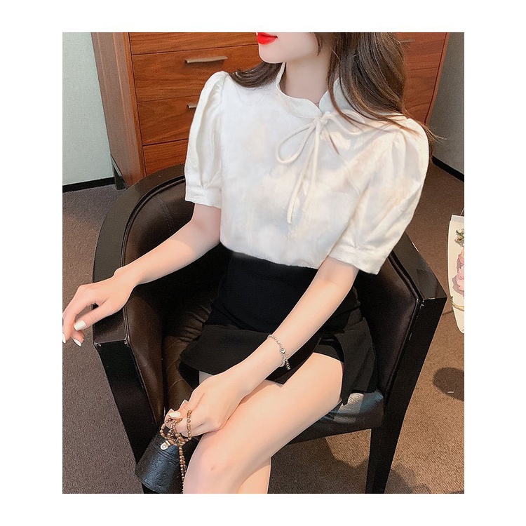 ÁO CỔ TÀU TAY NHÚN SÀNH ĐIỆU