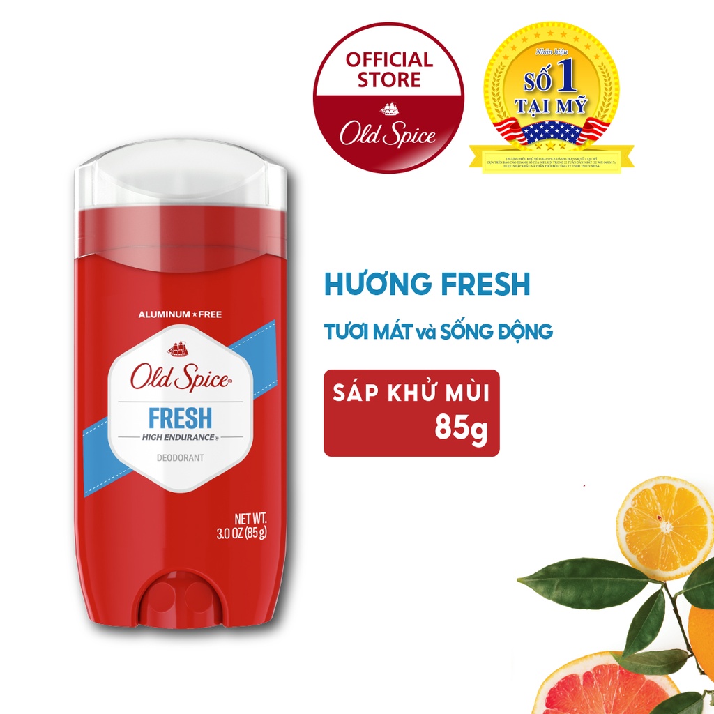 Combo 2 Sáp khử mùi Old Spice Fresh 85g/chai