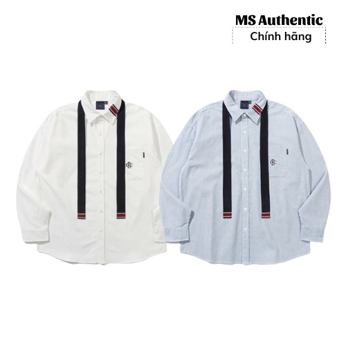 【Sẵn】Áo sơ mi Romantic Crown chính hãng mang phong cách Hàn Quốc | RC CLUB TIE SHIRT