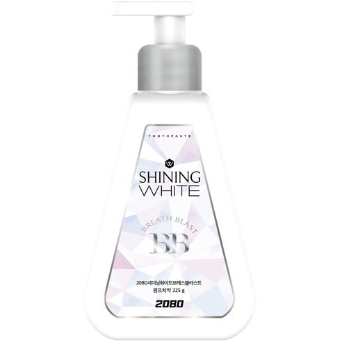 Kem đánh răng làm trắng cao cấp dạng vòi tiện lợi 2080 Shining White Pump Toothpaste 325g