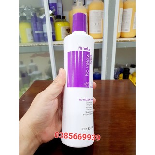 Dầu gội tím khử vàng fanola noyellow cho tóc khói và bạch kim italy 350ml
