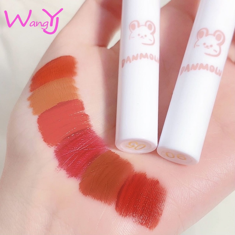 Bộ 6 Son Môi Lì Thương Hiệu DANMOLU Thiết Kế Vỏ Hình Hoa Hồng Độc Đáo