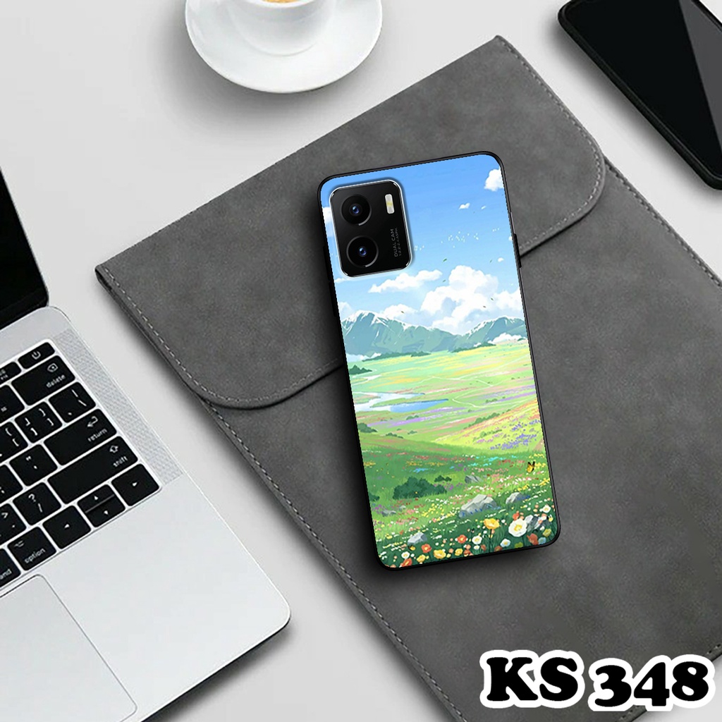 Ốp lưng Vivo Y15a - Y15s - Ốp Vivo in hình Cánh đồng hoa - Chất liệu TPU siêu bền