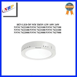 Đèn led ốp trần nổi tròn 12w 18w 24w panasonic nnnc7627188/nnnc7627088/nnnc7637188