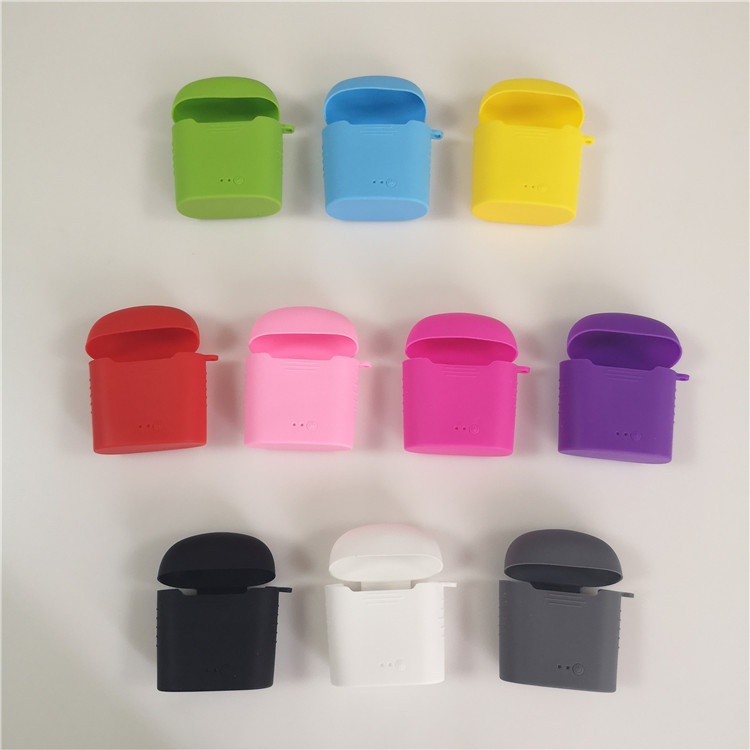 Vỏ Bảo Vệ Hộp Sạc Tai Nghe Airpods i7s Bằng Silicon Chống Thất Lạc Tiện Dụng