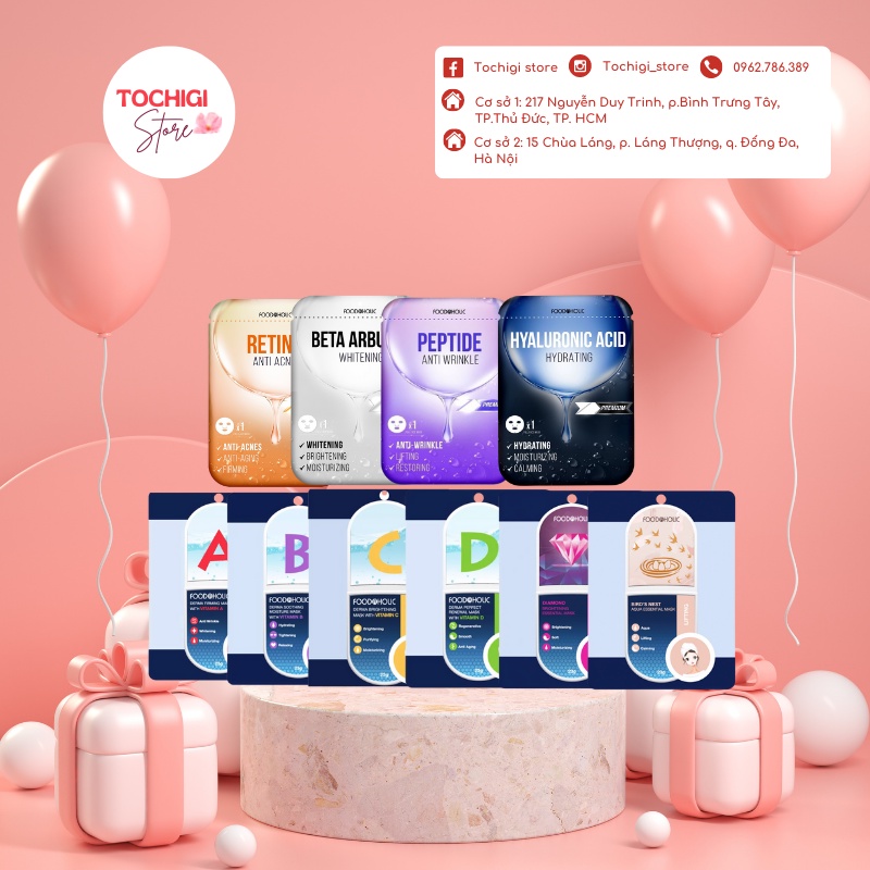 Mặt Nạ Giấy Chăm Sóc Da Toàn Diện Foodaholic Mask 23g