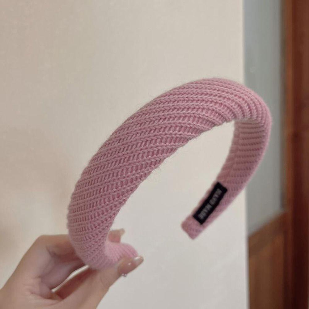 Băng Đô Len Màu Trơn Thời Trang Dành Cho Nữ