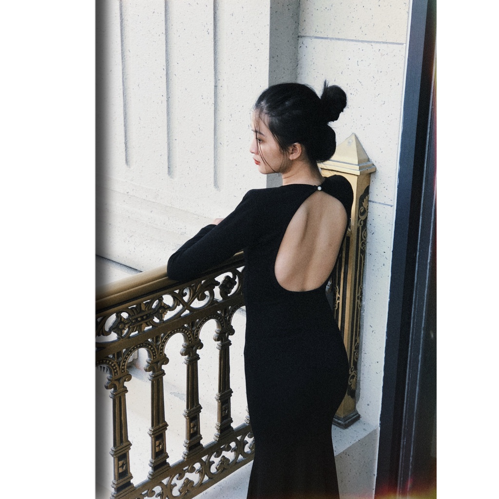 Đầm body hở lưng sexy co giãn 4 chiều tay ngắn đi chơi dạo phố, đi tiệc Én Clothing