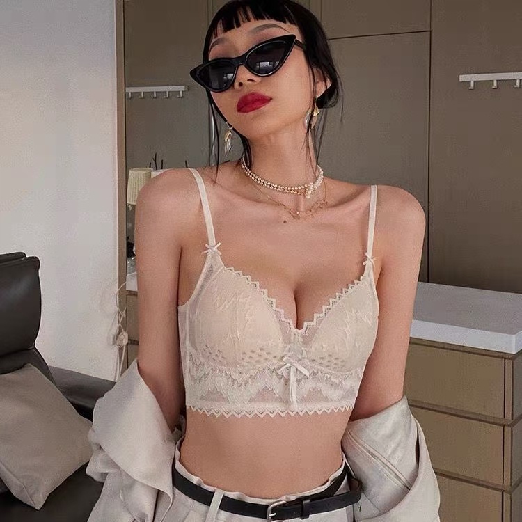 Áo Ngực Cotton Mỏng Nhẹ Thêu Họa Tiết Vảy Cá Với Nút Cài Một Bên Ngực Thoáng Khí Kèm Khóa Cài Lớn Chữ U Đẹp Mắt 32 / 70Ab38 / 85AB