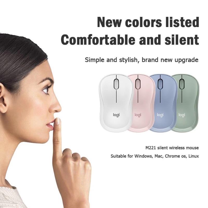 Chuột không dây Logitech M221 1000DPI 2.4GHz