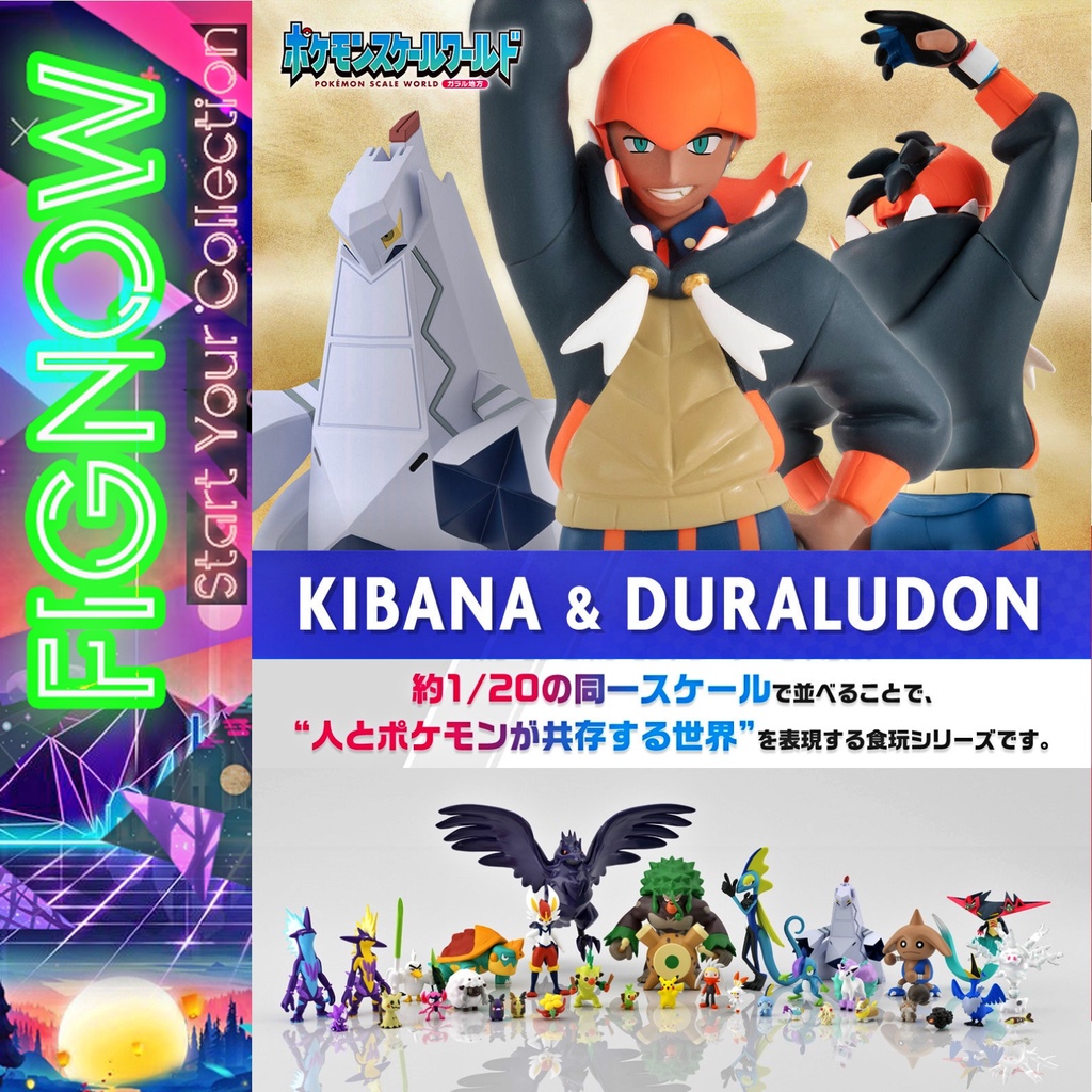 Mô hình đồ chơi chính hãng Bandai Pokemon Scale World Galar Raihan & Duraludon Set