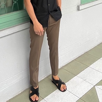 Sandal quai chéo da bò nam nữ Journey PJA2 màu đen nâu size 35 46