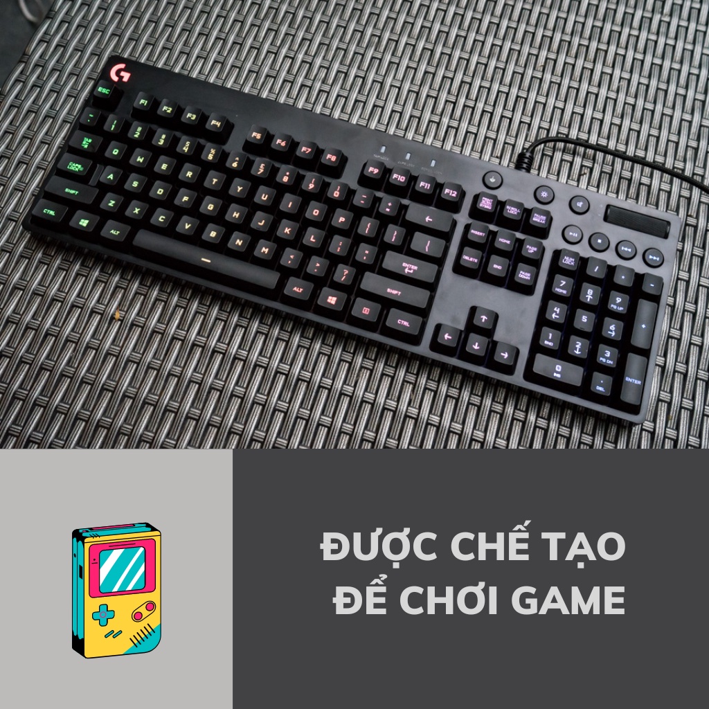Bàn phím cơ có dây gaming Logitech G610 Orion - Đèn Led, nhấn 26 phím đồng thời