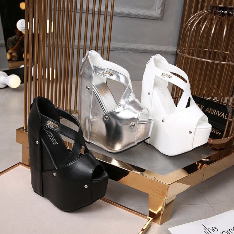 Dép đế xuồng màu trơn 18 cm, hàng cao cấp