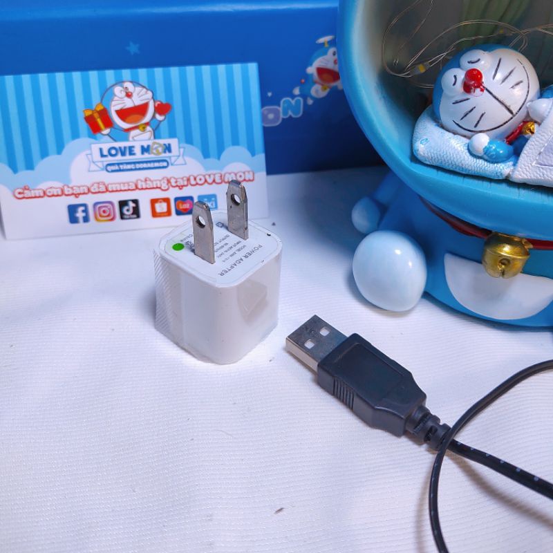 ĐÈN NGỦ DORAEMON HÁ MIỆNG DỄ THƯƠNG, TRANG TRÍ NHÀ CỬA, Quà tặng handmade - Quà tặng người yêu