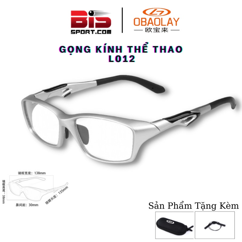 Gọng Kính Thẻ Thao OBAOLAY L102 Đen Full Chính Hãng - Gọng Cứng Cáp - Chịu Lực Tốt - Gọng Sau Siêu Dẻo