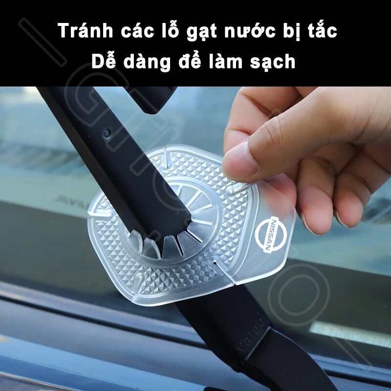 GTIOATO Silicone Cần Gạt Nước ChốNg BụI Vỏ BảO Vệ Vỏ Bọc Bảo Vệ Lỗ Cần Gạt Nước Bảo Vệ Lỗ Cần Gạt Nước Chống Bụi Vỏ Bảo Vệ Gạt Nước Ô Tô Phụ KiệN Xe HơI Cho Nissan X Trail Almera Sunny GTR Navara Teana Note Terra JUKE Kicks Serena ALTIMA Leaf
