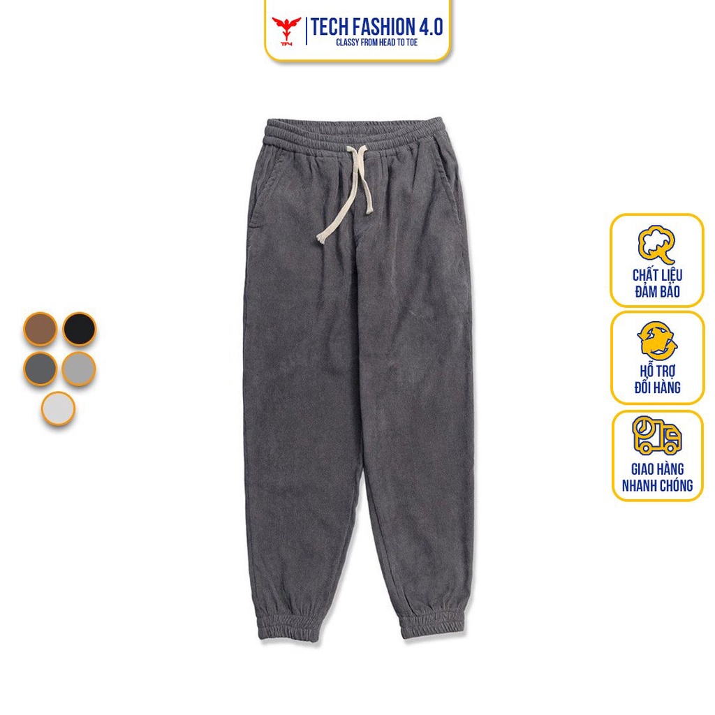 Quần jogger nhung tăm cao cấp dáng thể thao TF4