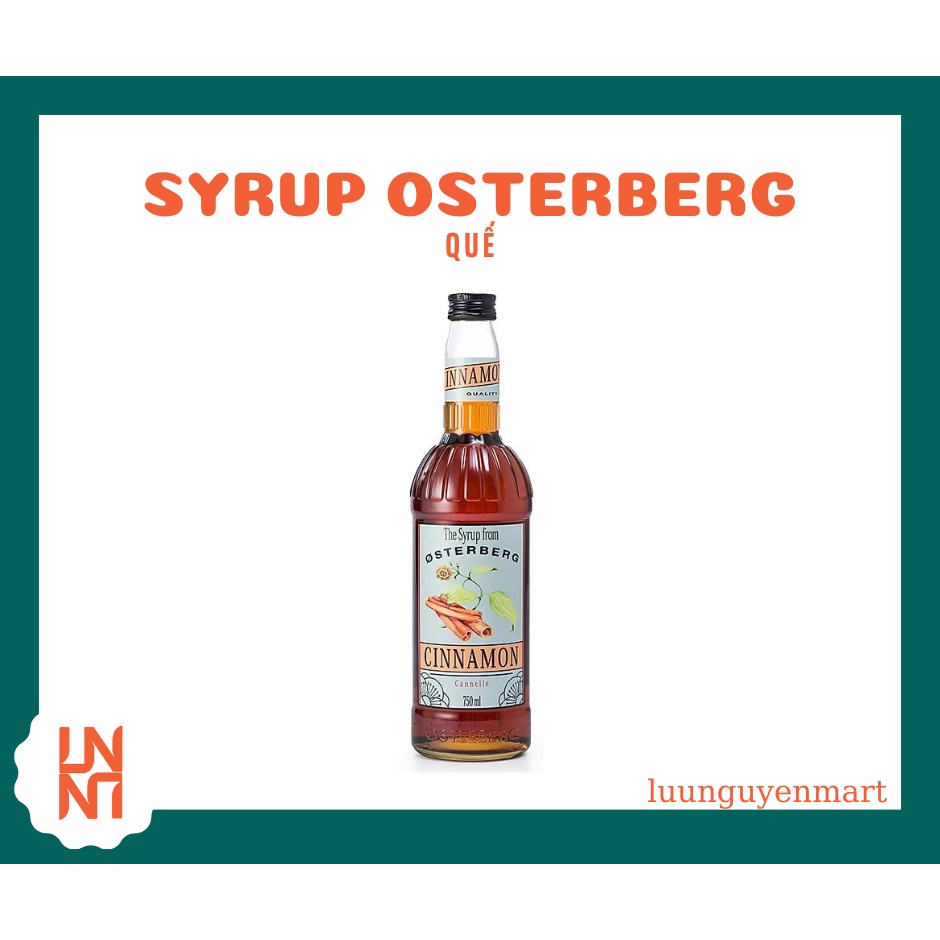 Siro/Syrup Osterberg Cinnamon (Quế) - Chai 750ml