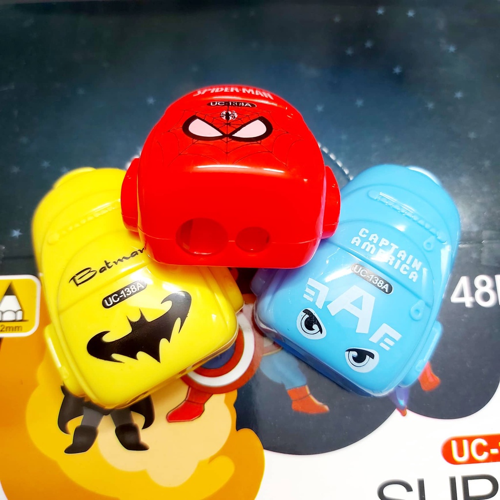 Gọt Bút Chì Chuốt Bút Chì Hình Balo Siêu Nhân Cho Học Sinh