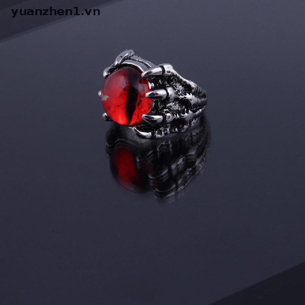 Nhẫn Hình Mắt Rồng Phong Cách Gothic Cổ Điển Cho Nam