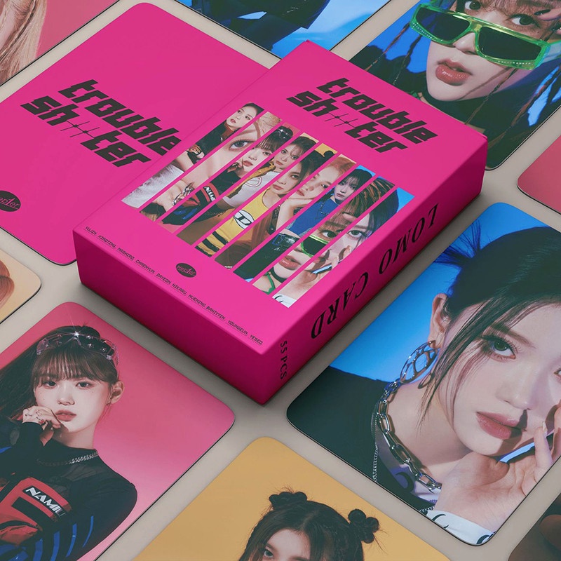 55 Cái / hộp Kep1er Photocard 2022 TROUBLESHOOTER Album LOMO Thẻ Bưu Thiếp