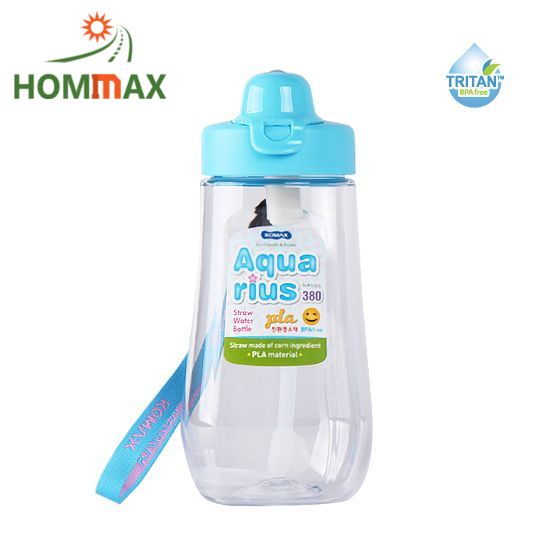 (Komax) Bình nước cho bé Komax Aquarius 20395 (380ml), nhựa Tritan chịu được nước nóng, xuất xứ Hàn Quốc
