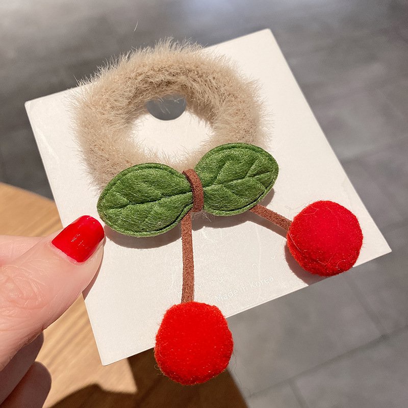 Cột tóc cherrey bông trắng nhỏ S66