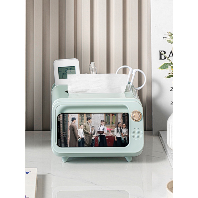 Hộp Đựng Khăn Giấy Bằng Nhựa Dày Chống Sốc Phong Cách Mới Cho Phòng Khách / Phòng Tắm