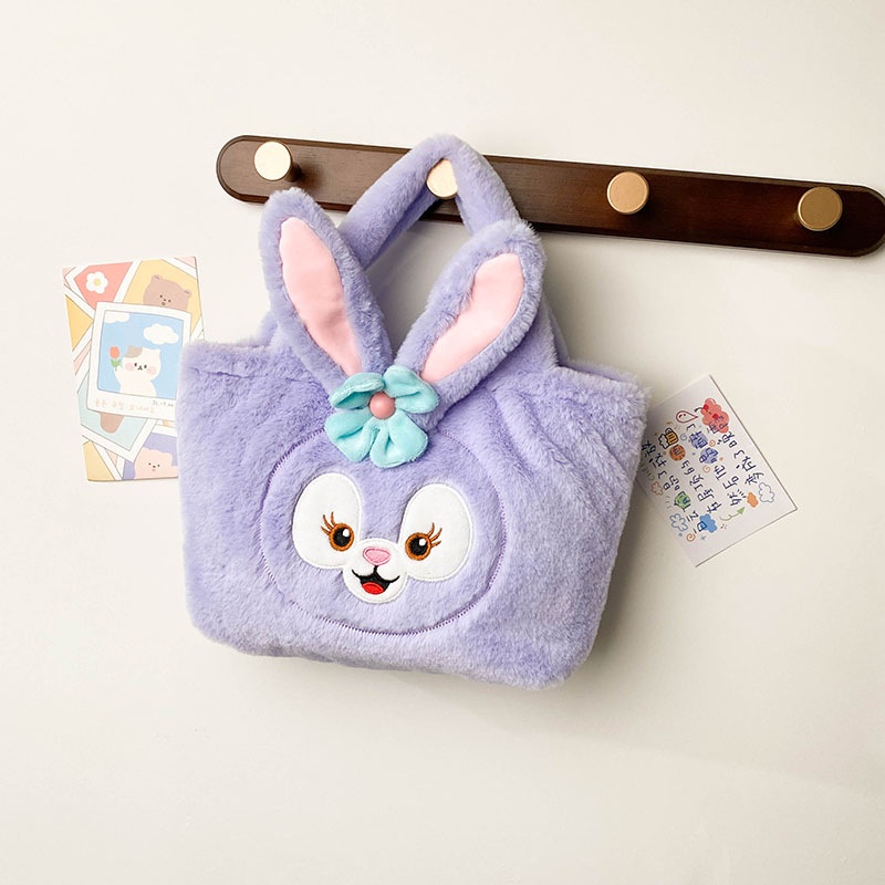 Túi Xách Tay Bằng Vải Bông Nhẹ Và Dễ Thương Thêu Hình Chó Kulomi Ngọt Ngào Đa Ứng Dụng Hàng Ngày