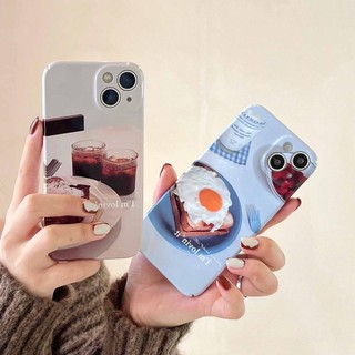 Ốp Điện Thoại Cứng Hình Bánh Cà Phê Cho iPhone 11 11ProMax 12 12Pro 12ProMax 13 13Pro 13ProMax 14 14Pro 14Plus 14ProMax