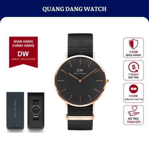 Đồng Hồ Nữ Daniel Wellington Classic Petite Cornwall Rose Gold Dây Vải Nato DW Chính Hãng - QuangDangWatch