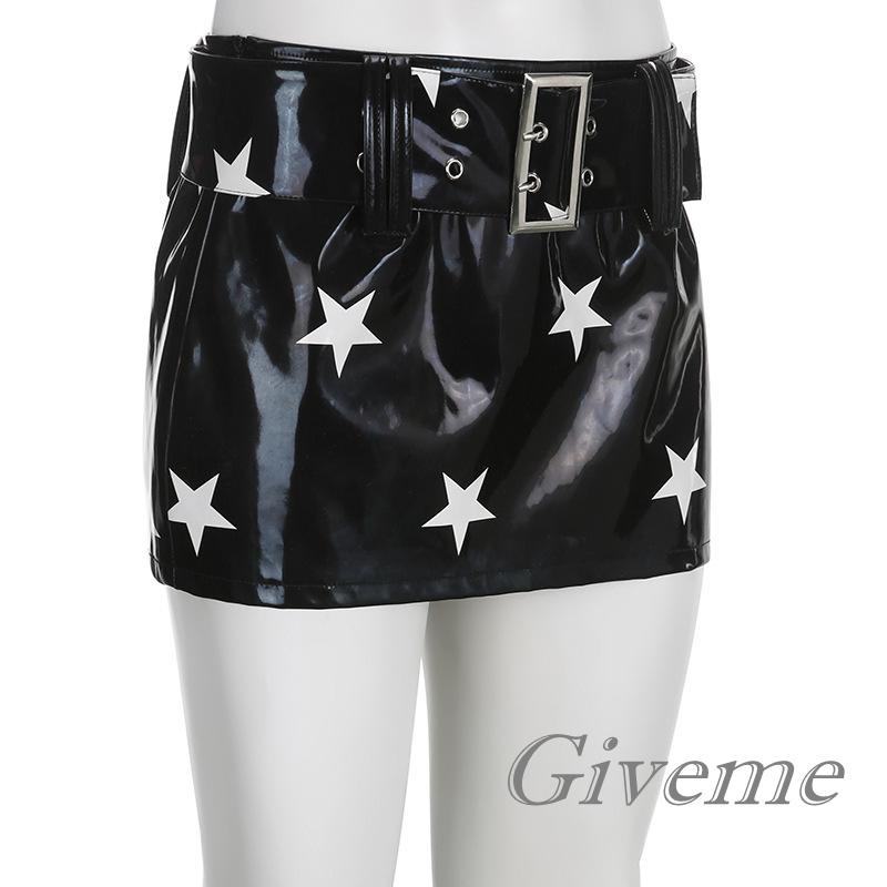 Chân Váy Da Dạng Quấn In Họa Tiết Ngôi Sao Thời Trang Xuân Hè Cho Nữ
