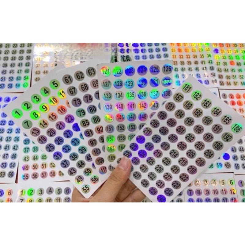 Tem số dán chai sơn