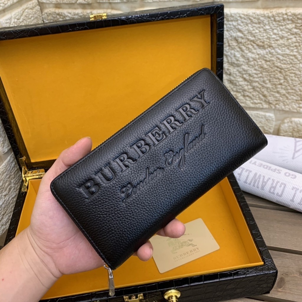 Ví Da Burberry Dáng Dài Thời Trang Cao Cấp Cho Nam