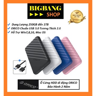 Ổ cứng di động ORICO từ 250Gb đến 1Tb Usb 3.0 tặng túi chống sốc