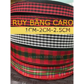 (bó 2 mét) Ruy băng trang trí giáng sinh [nguyên liệu thủ công, phụ liệu handmade]