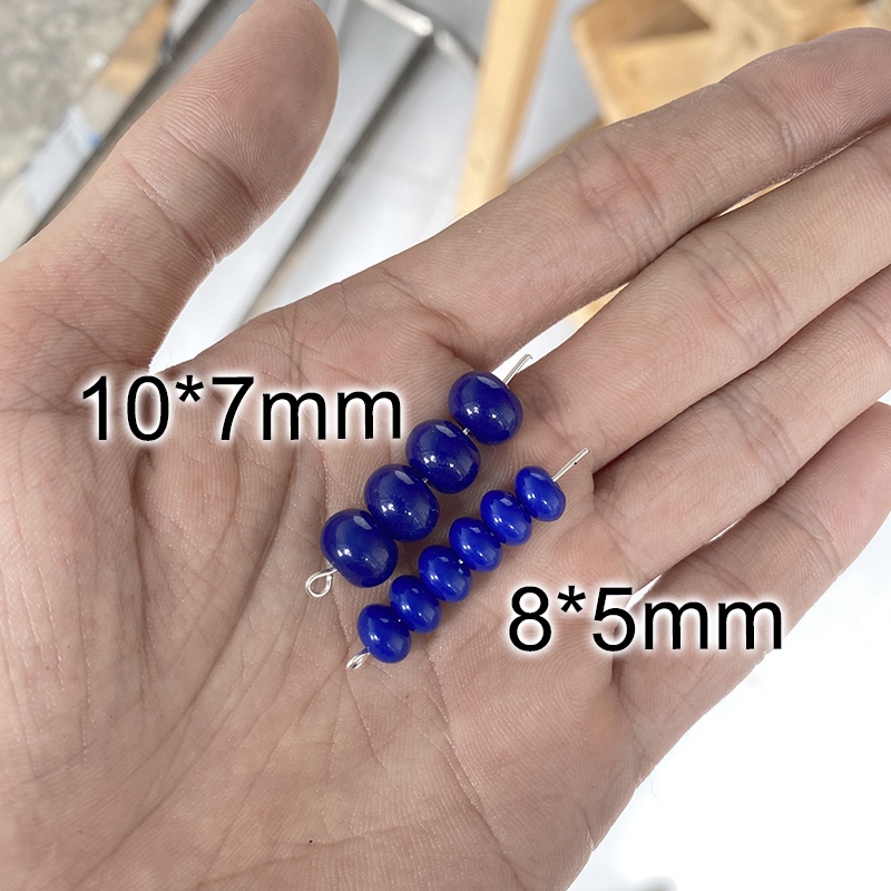 5 hạt xỏ chuỗi dạng mảnh đệm tròn 8m-10mm nguyên liệu làm trâm làm trang sức bông tai nhà thanh