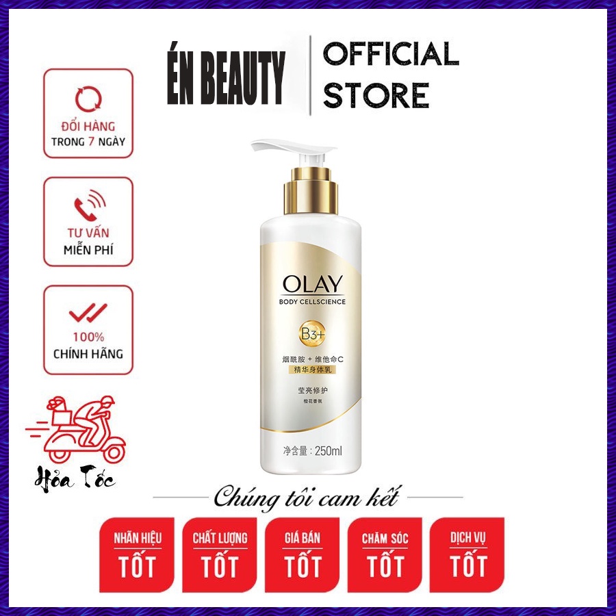 Sữa Dưỡng Thể Trắng Da, Mờ Thâm Olay Body Cellscience B3+ Vitamin C - 250ml