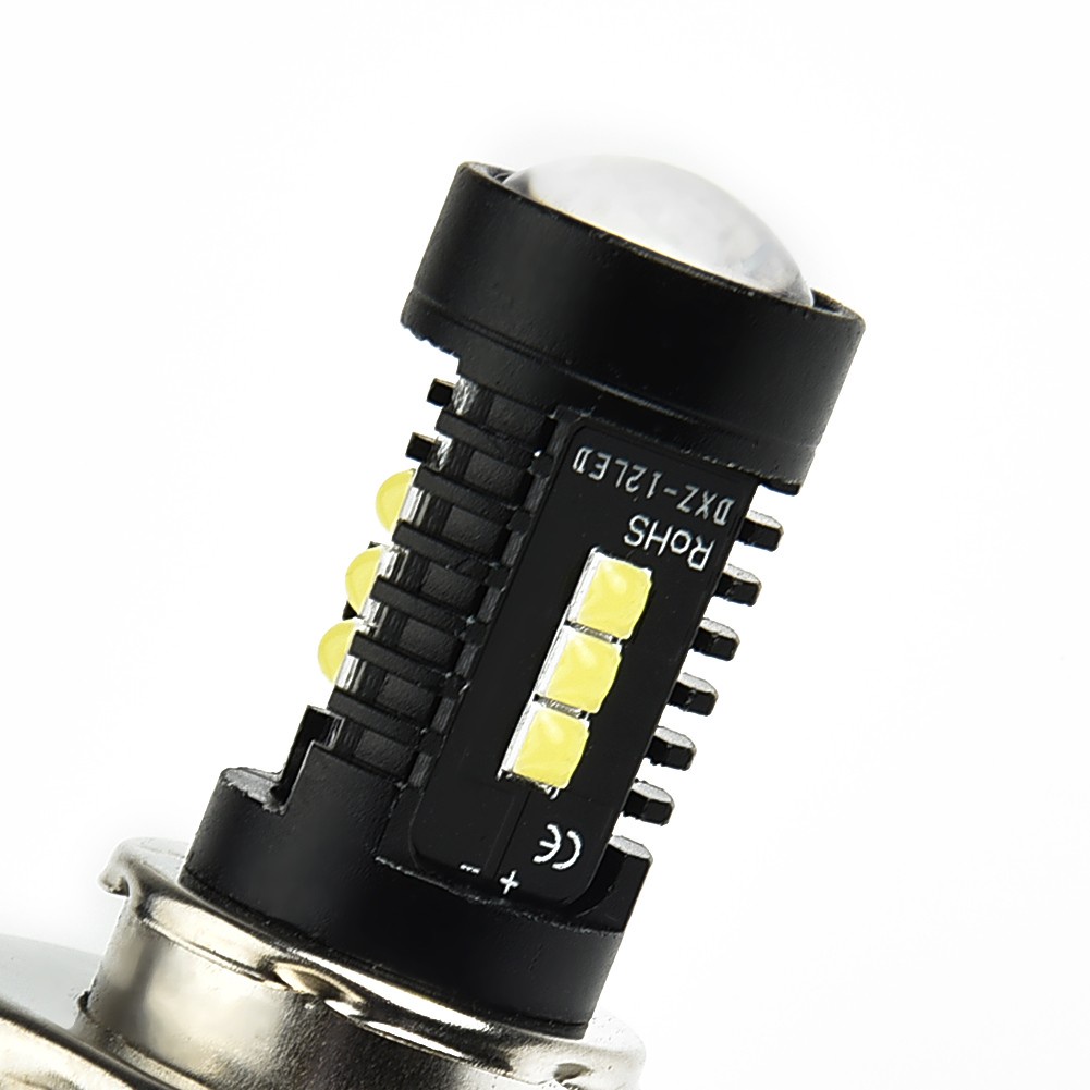 2 Bóng Đèn Pha Led H4 9003 60w 1800lm 6000k Cob Cho Xe Hơi